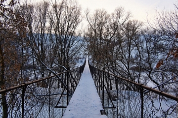 Подвесной мост Волотово-Черепянь